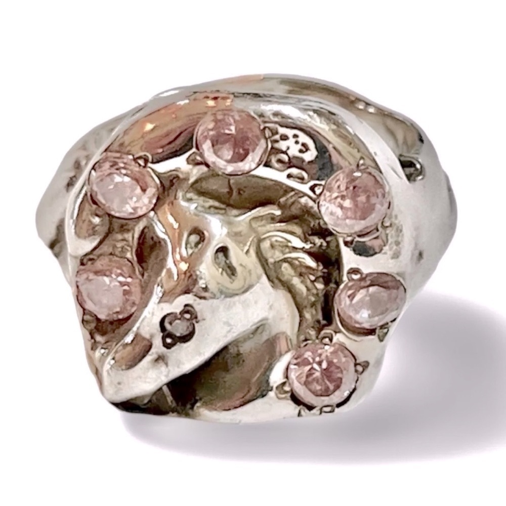 Georgina Treviño Jewelry Horseshoe Sterling Silver Amistosa Rodeo Western Ring